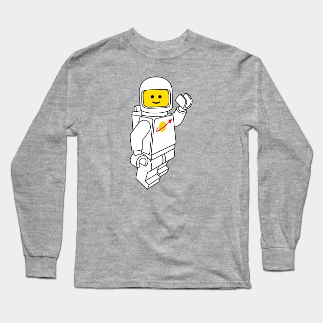 Spaceman! (White) Long Sleeve T-Shirt by HenriDefense